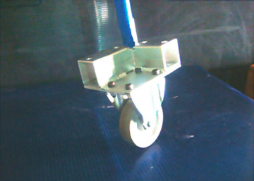 Modo de Aplicación de Esquinero con Rueda de Poliuretano de Base de Placa